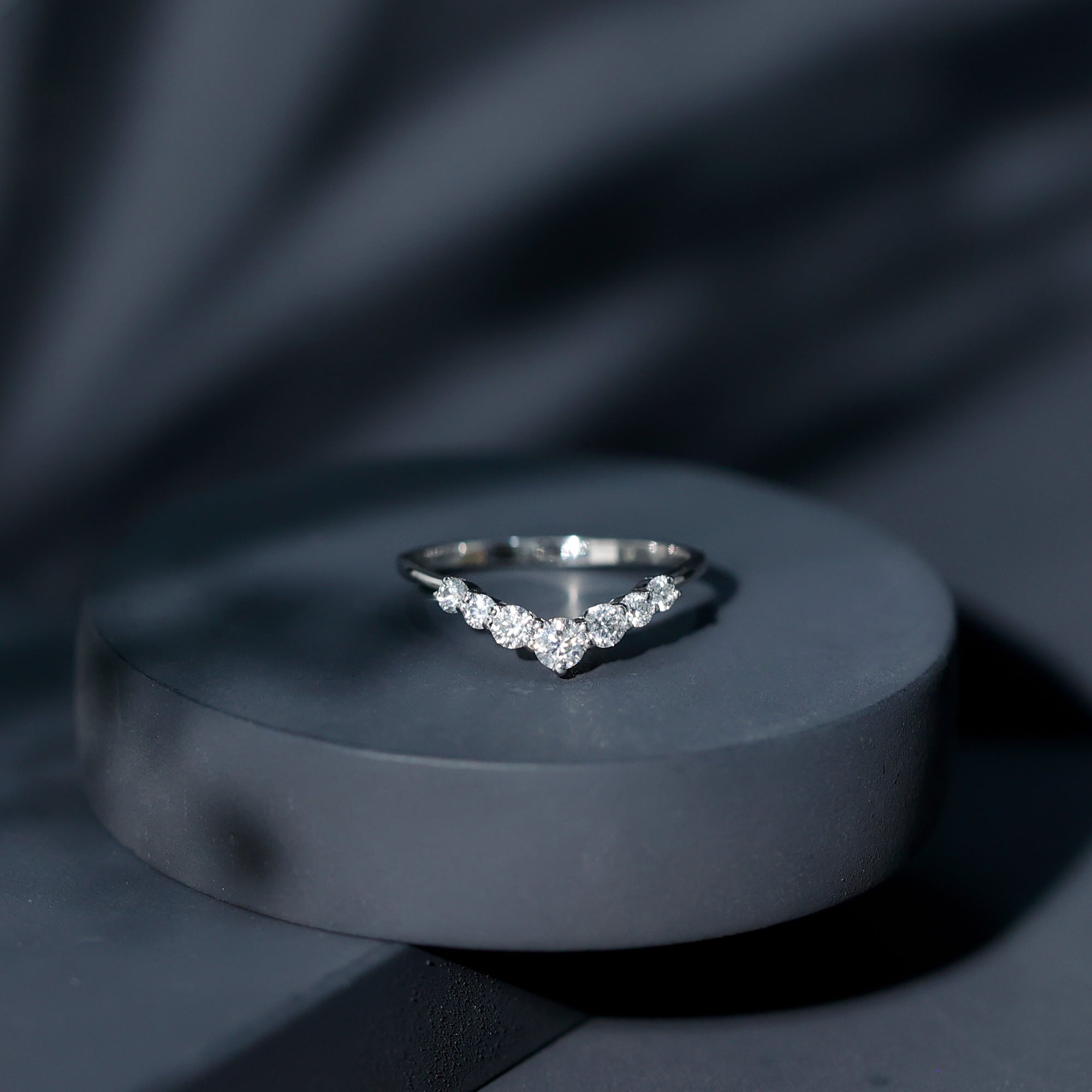 Certified Brilliant Cut Lab Grown Diamond Wedding Band Enhancer Lab - ( EF-VS ) - Rosec Jewels