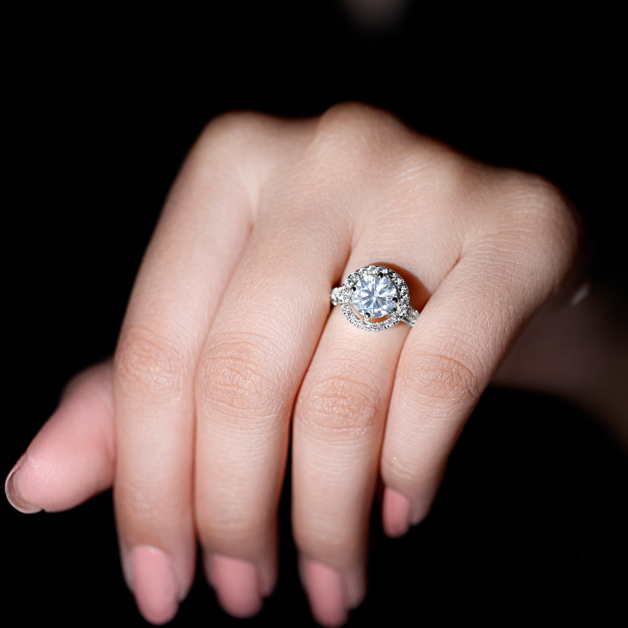 Rosec Jewels-2 Carat Ethical Diamond Circle Engagement Ring