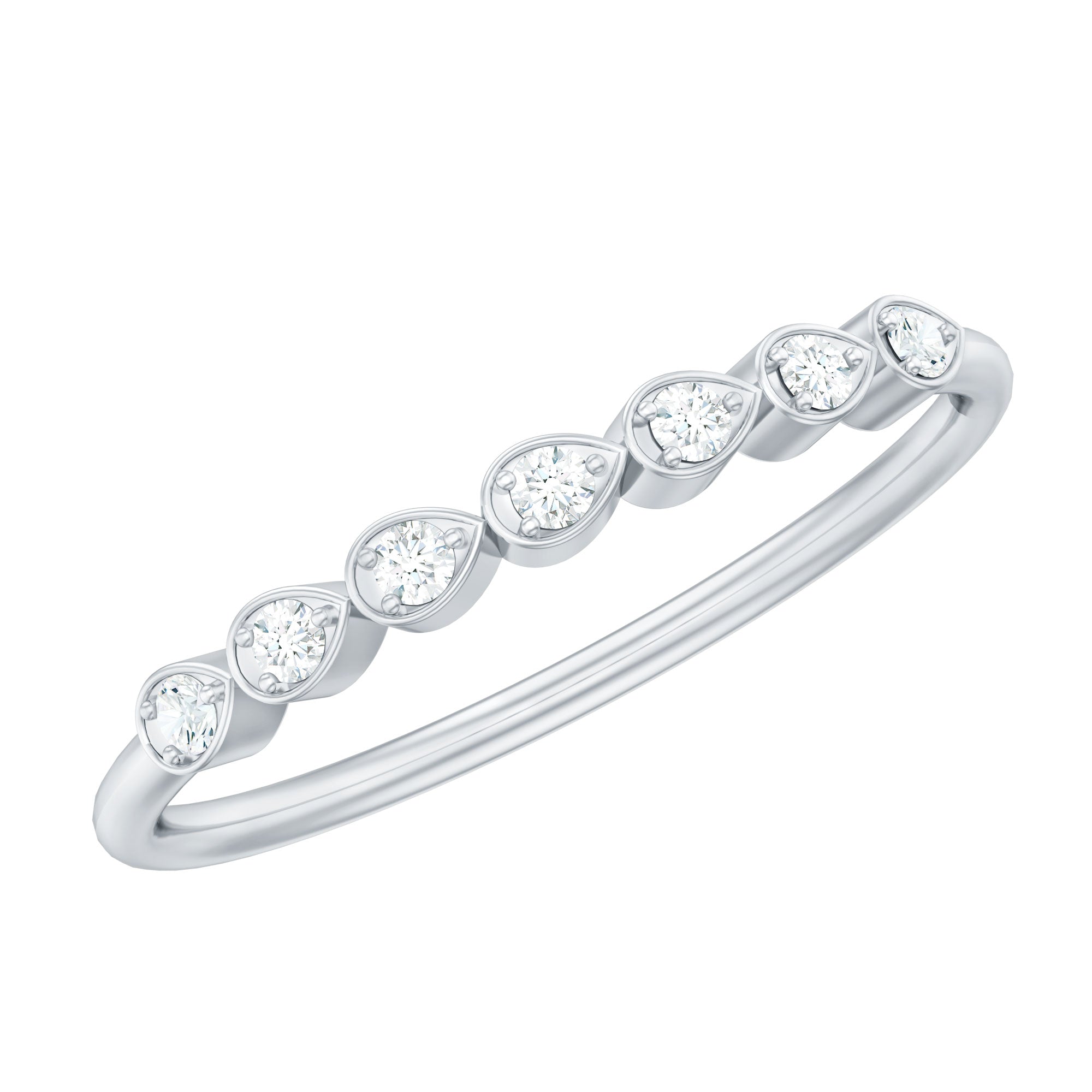 Certified Diamond Seven Stone Promise Ring