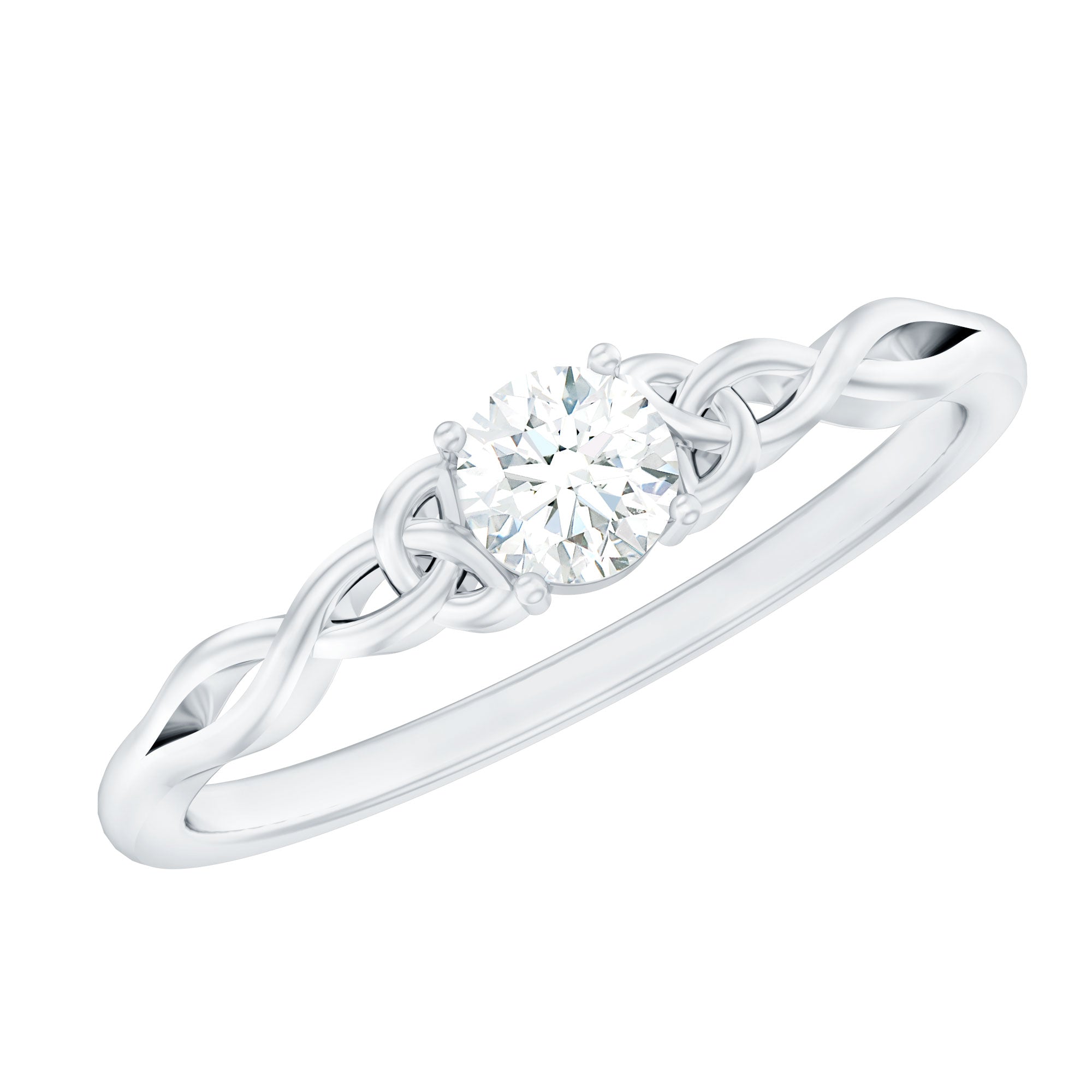 Certified Diamond Celtic Knot Promise Ring