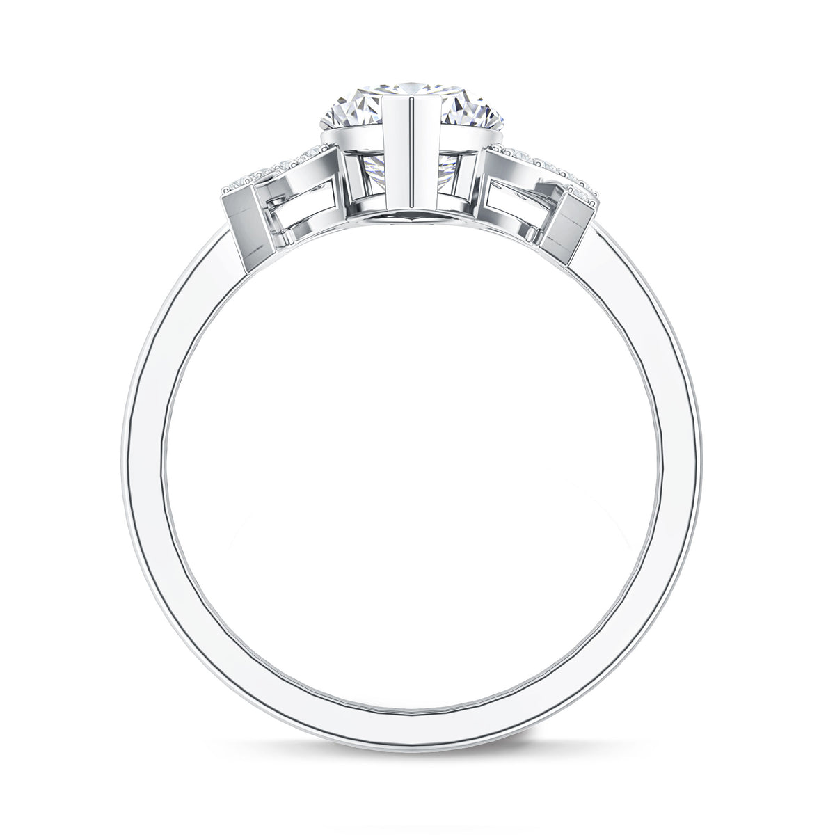 Marquise Cut IGI Certified Lab Grown Diamond Statement Engagement Ring 2 Carat Lab - ( E-VS1 ) - Rosec Jewels