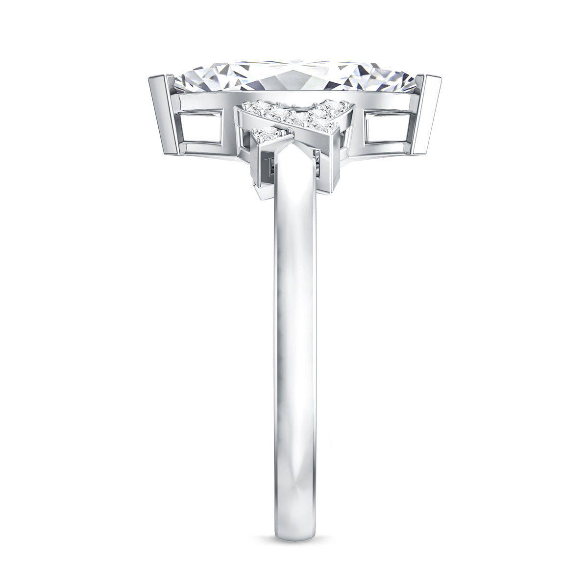 Marquise Cut IGI Certified Lab Grown Diamond Statement Engagement Ring 2 Carat Lab - ( E-VS1 ) - Rosec Jewels