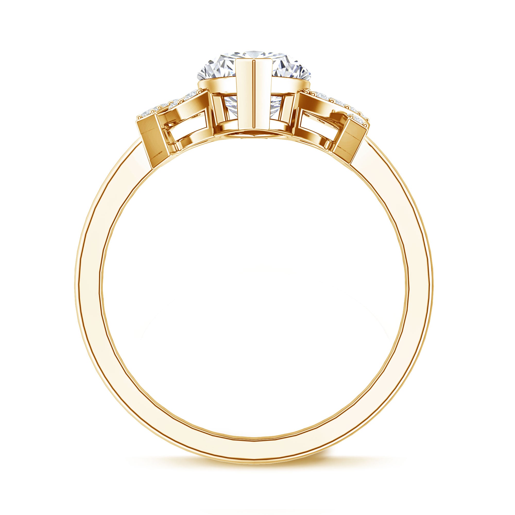 Marquise Cut IGI Certified Lab Grown Diamond Statement Engagement Ring 2 Carat Lab - ( E-VS1 ) - Rosec Jewels