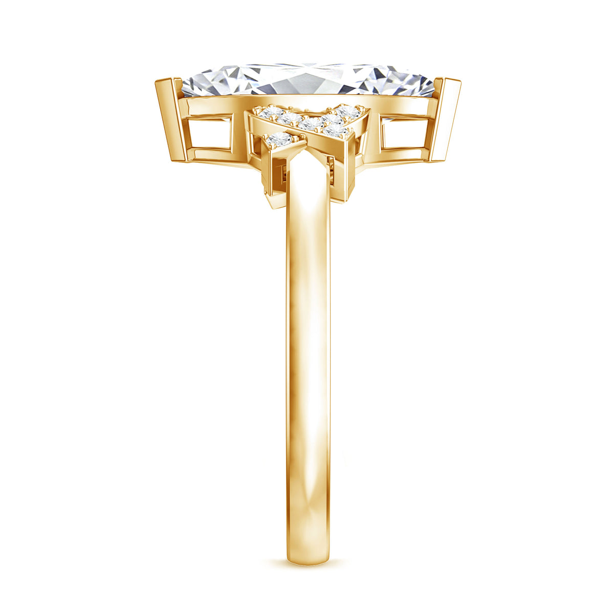 Marquise Cut IGI Certified Lab Grown Diamond Statement Engagement Ring 2 Carat Lab - ( E-VS1 ) - Rosec Jewels