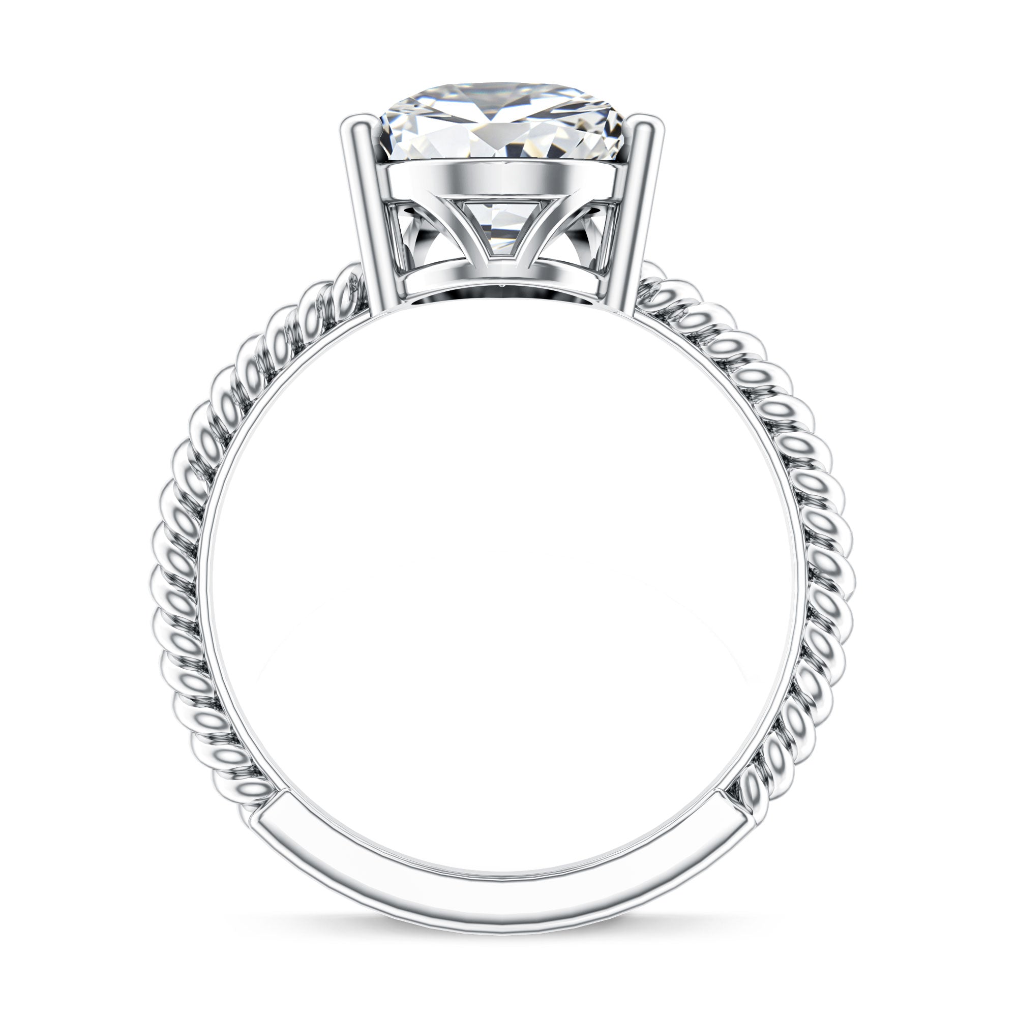 Rosec Jewels-IGI Certified 3 Carat Lab Grown Diamond Pear Solitaire Engagement Ring