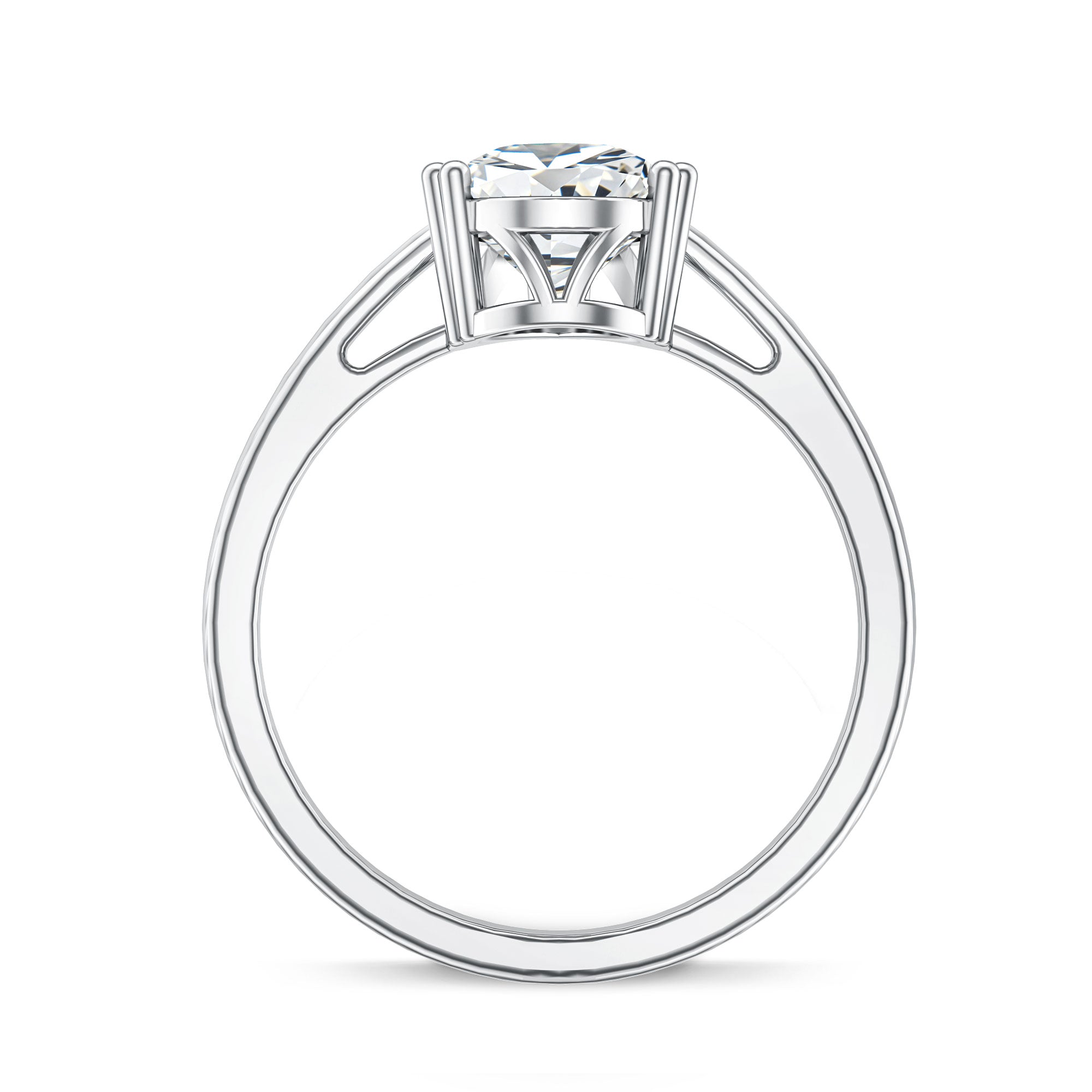 Rosec Jewels-IGI Certified Lab Grown 2 Carat Diamond Pear Engagement Ring Solitaire