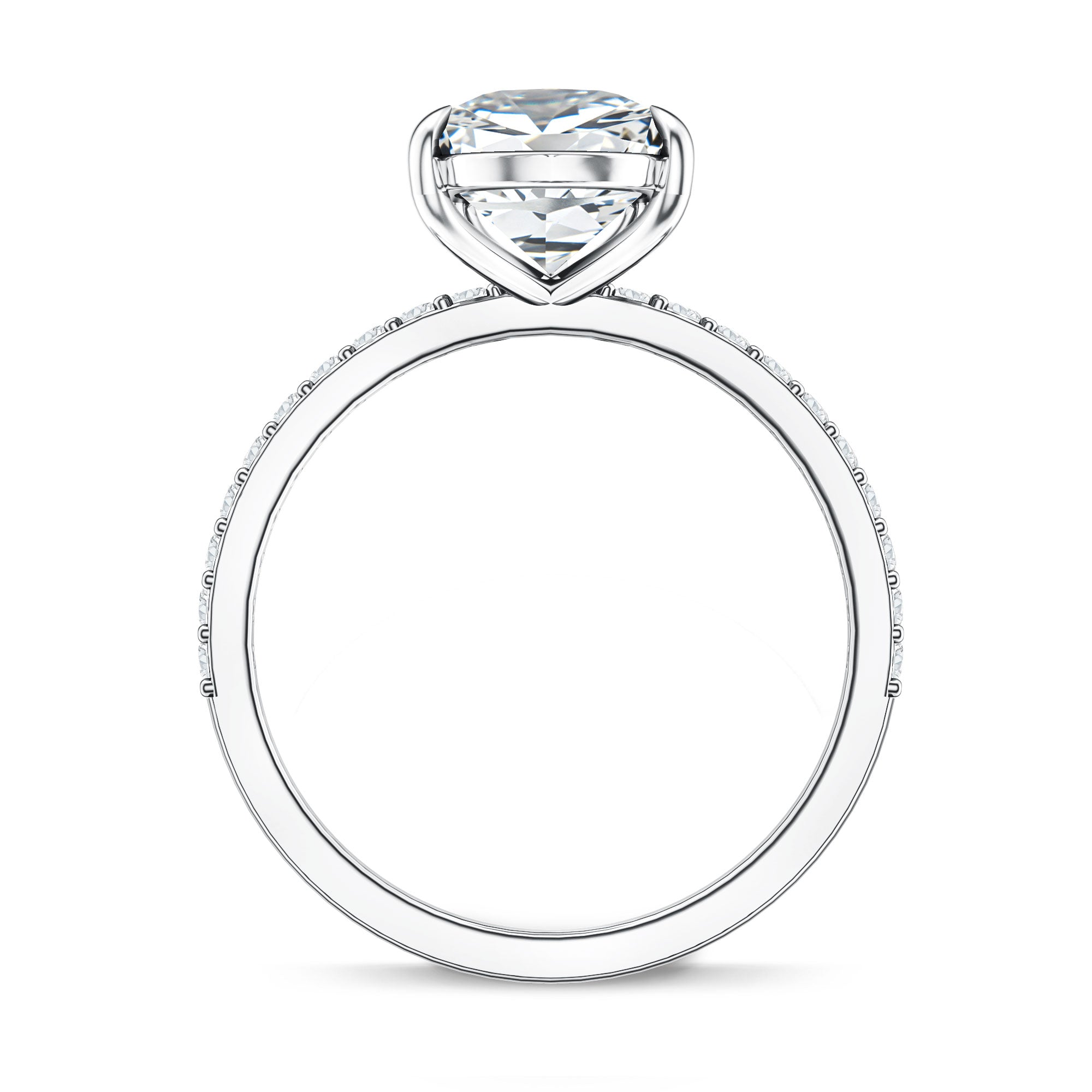 Rosec Jewels-IGI Certified 3 Carat Lab Grown Diamond Pear Shape Engagement Ring for Her