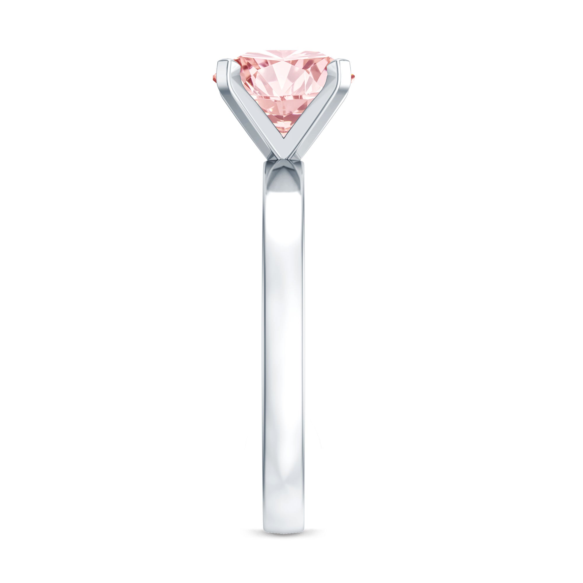 Rosec Jewels-Solitaire Round Lab Pink Diamond 2 Carat Engagement Ring IGI Certified