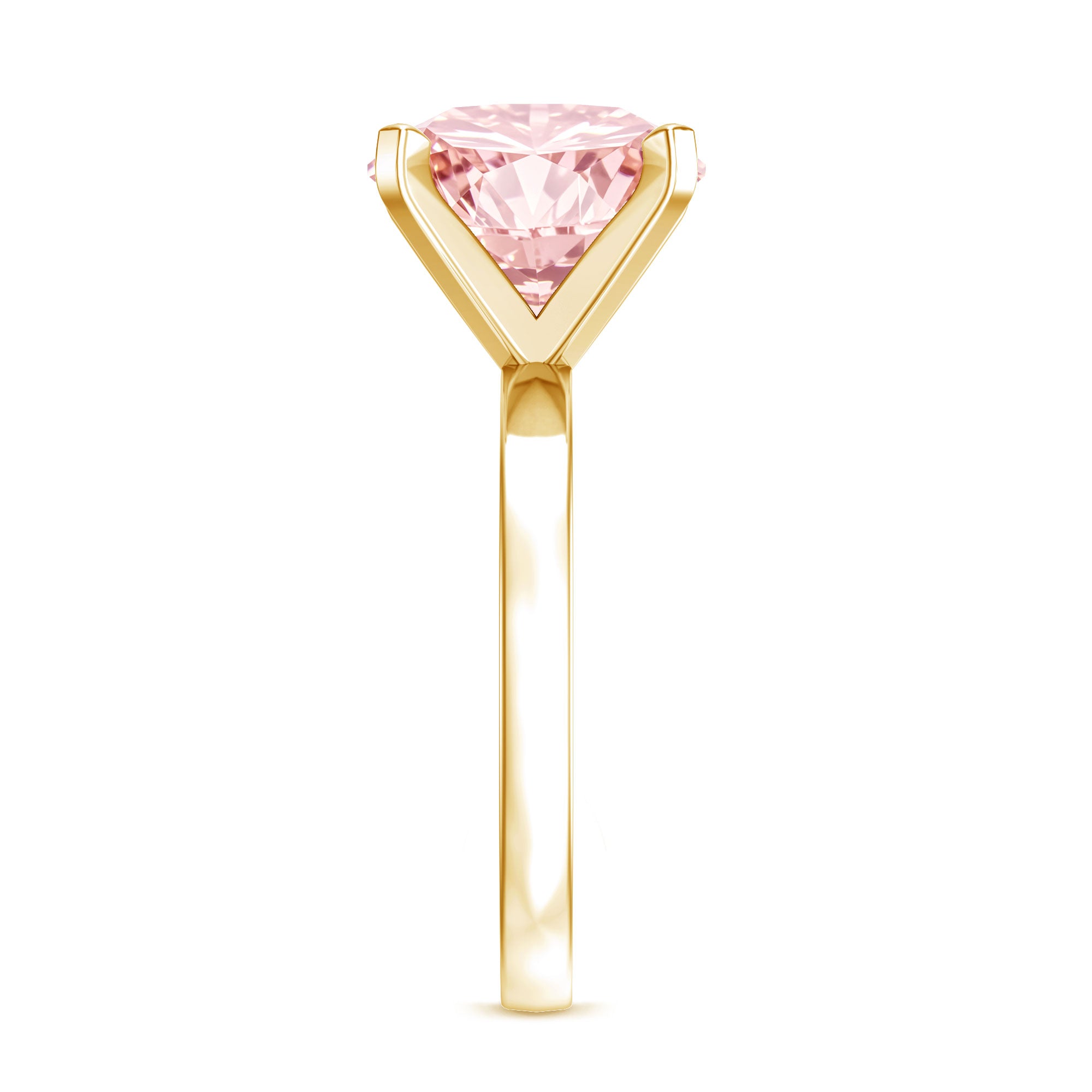 Lab Created 5 Carat Pink Diamond Solitaire Engagement Ring IGI Certified Fancy Pink - VS1 - Rosec Jewels