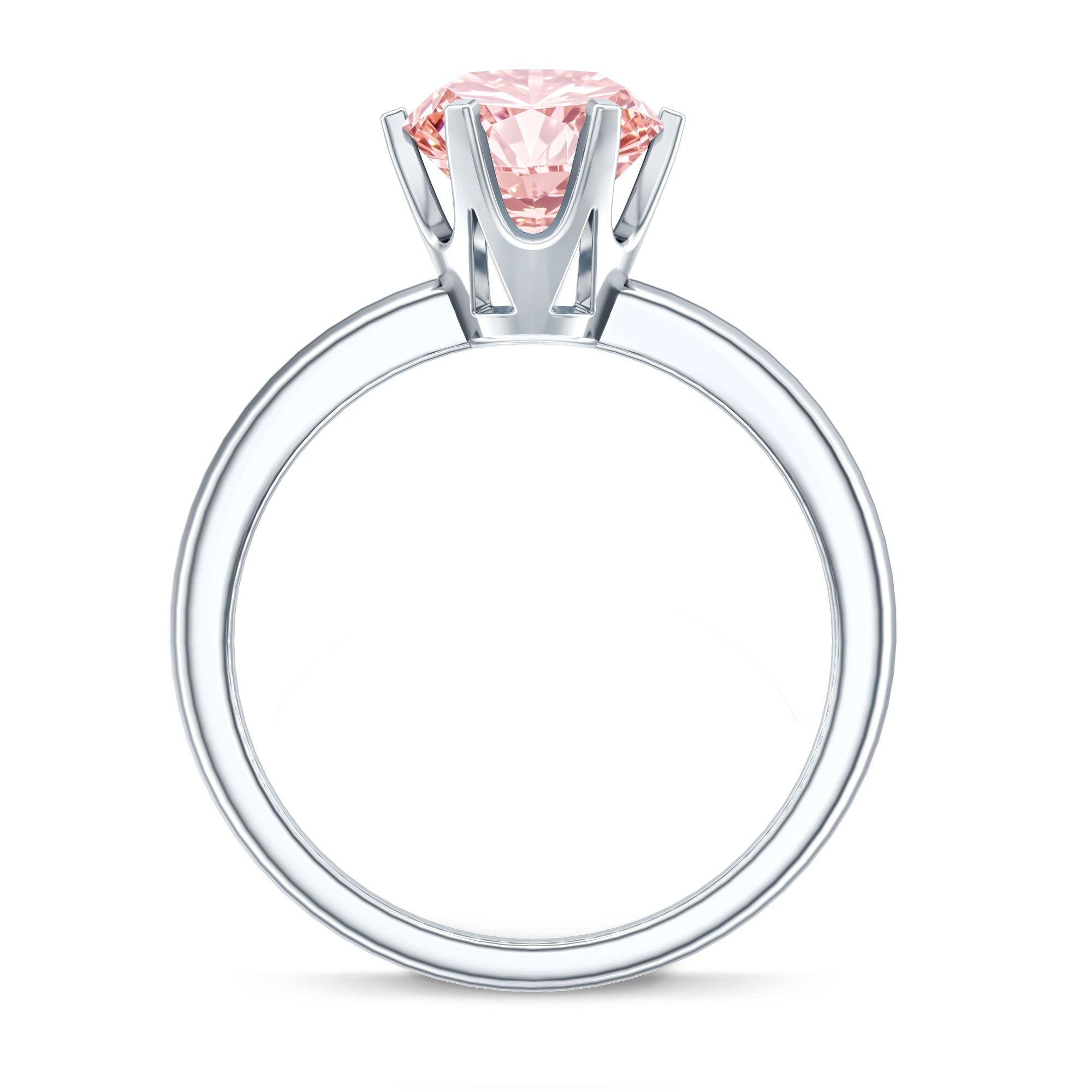 IGI Certified 2 Carat Lab Grown Pink Diamond Solitaire Engagement Ring For Her Fancy Pink - VS1 - Rosec Jewels
