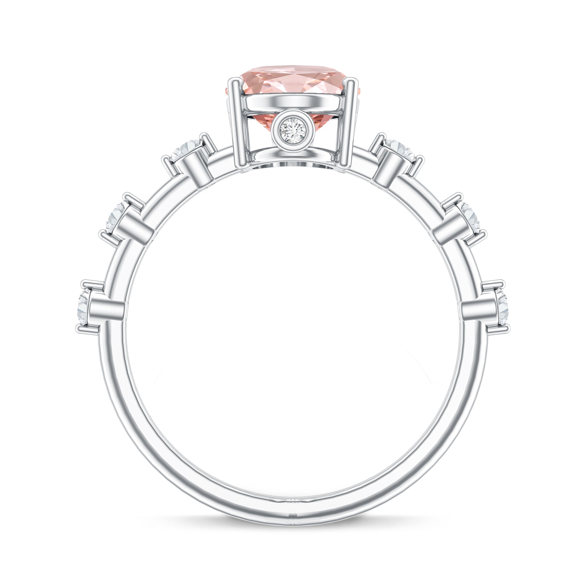 Rosec Jewels-Lab Grown 2 Carat Oval Shaped Pink Diamond Solitaire Engagement Ring IGI Certified