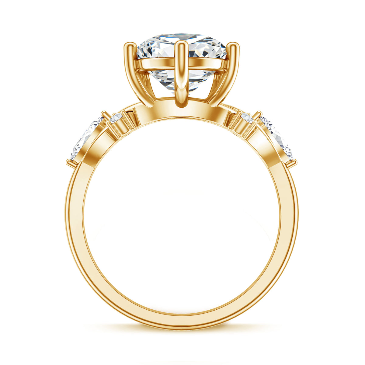 IGI Certified 5 Carat Pear Cut Lab Grown Diamond Big Statement Ring Lab - ( E-VS1 ) - Rosec Jewels