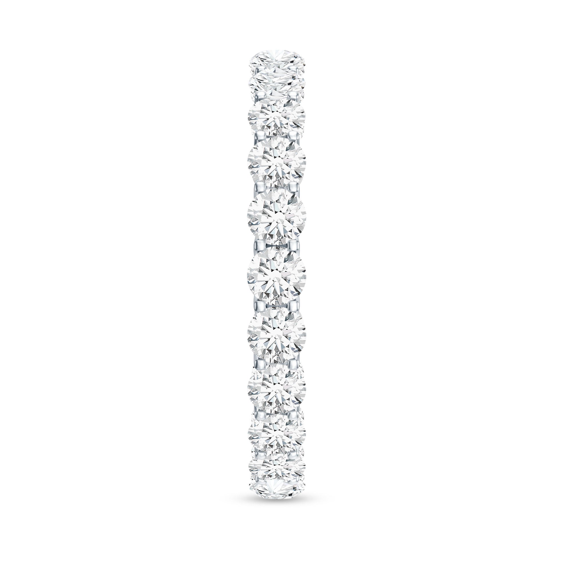 Certified Moissanite Stackable Eternity Band Ring D-VS1 - Rosec Jewels