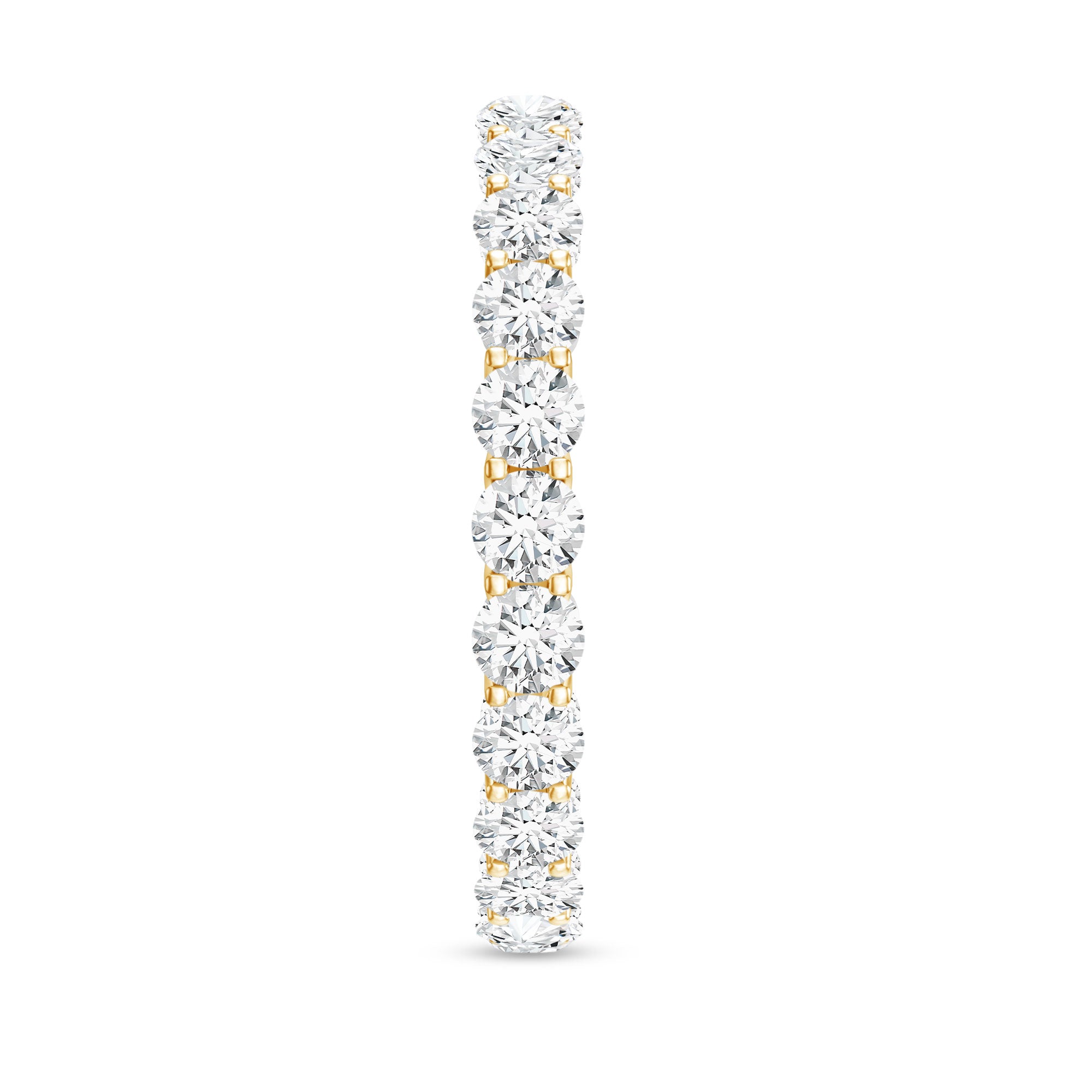 Certified Moissanite Stackable Eternity Band Ring D-VS1 - Rosec Jewels