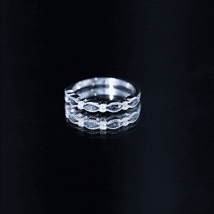 Genuine London Blue Topaz Half Eternity Ring in Bezel Set AAA 92.5 Sterling Silver - Rosec Jewels