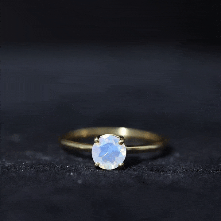 Natural Ethiopian Opal October Birthstone Ring AAA - Rosec Jewels