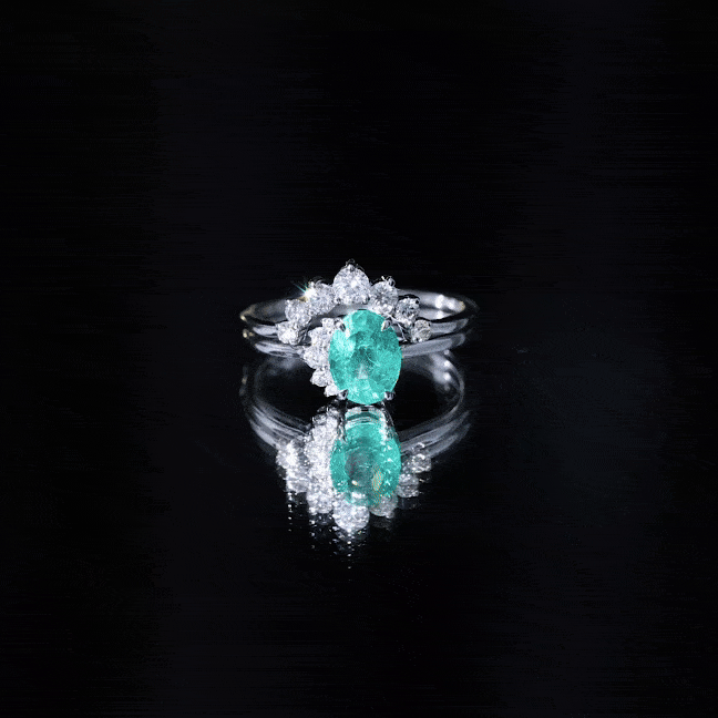 Natural Emerald Wedding Engagement Ring Set with Diamond AAA - Rosec Jewels