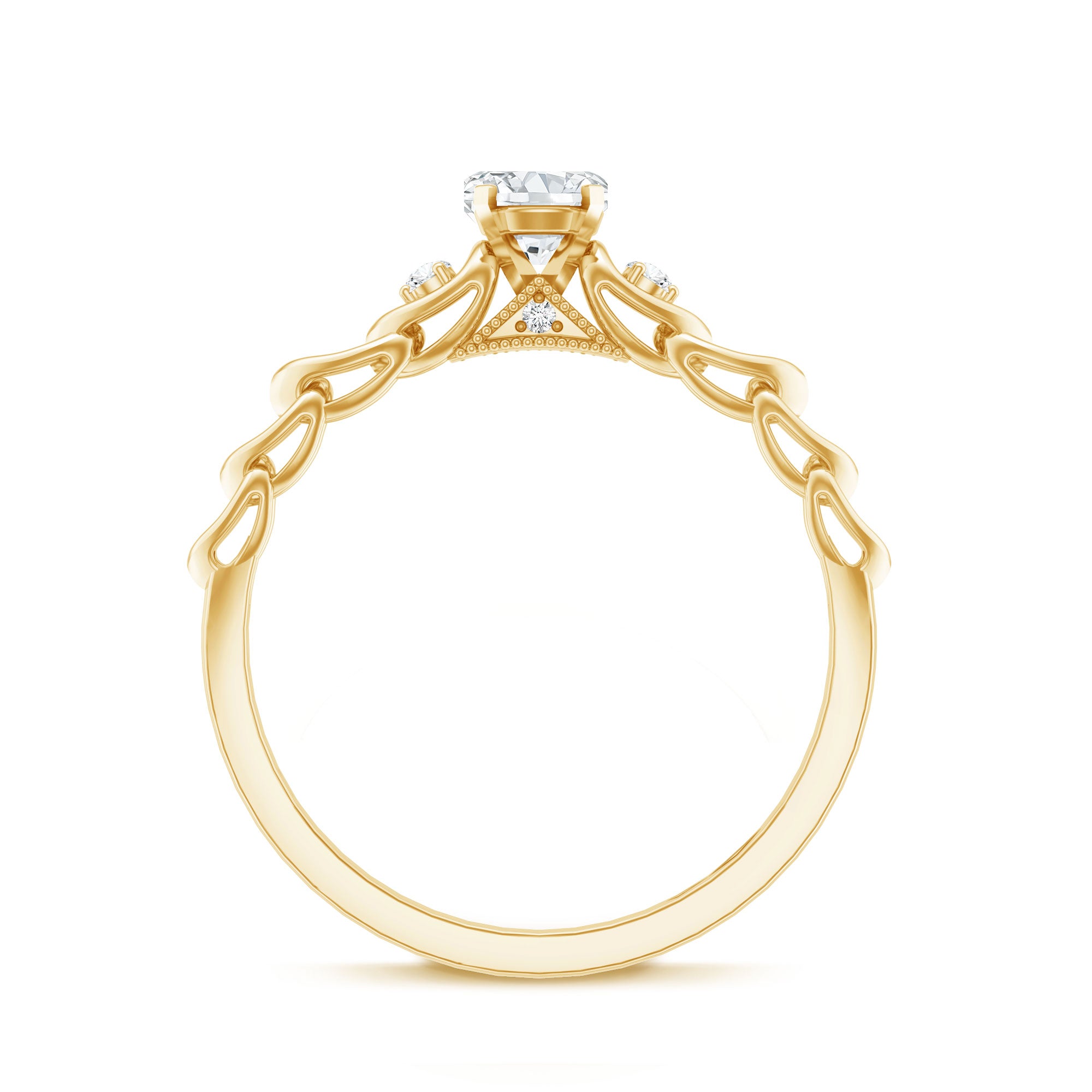 Rosec Jewels-Designer Moissanite Promise Ring for Her