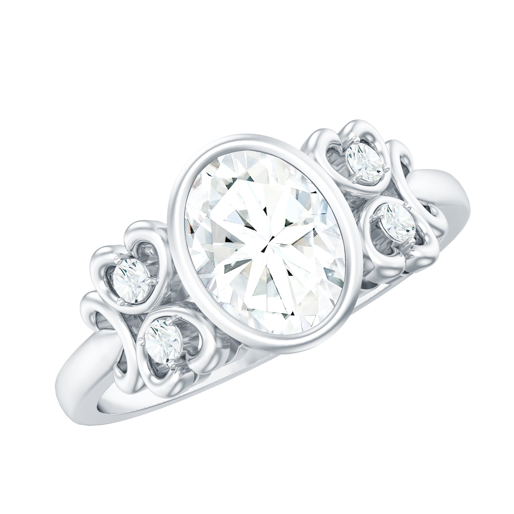 Classic Oval Lab Grown Diamond Solitaire Engagement Ring