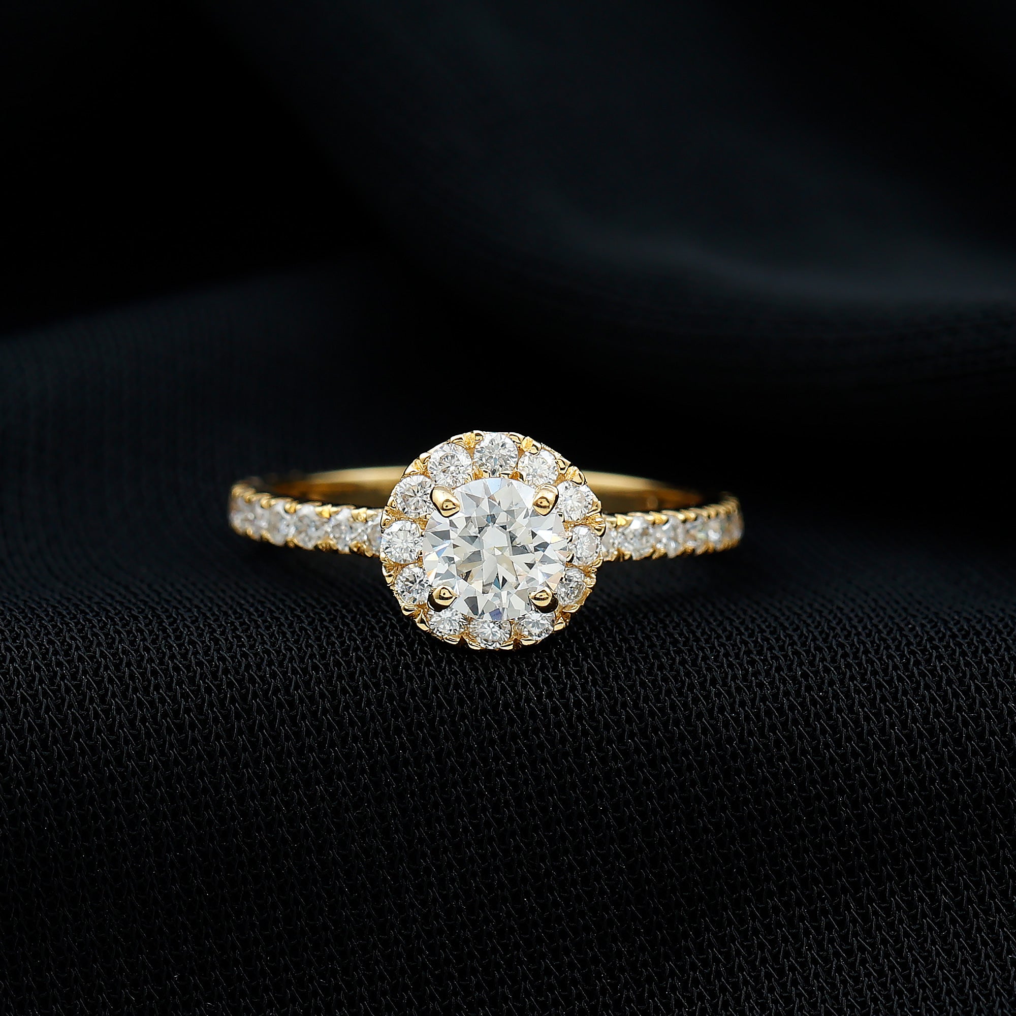 Certified Moissanite Promise Ring For Engagement D-VS1 - Rosec Jewels