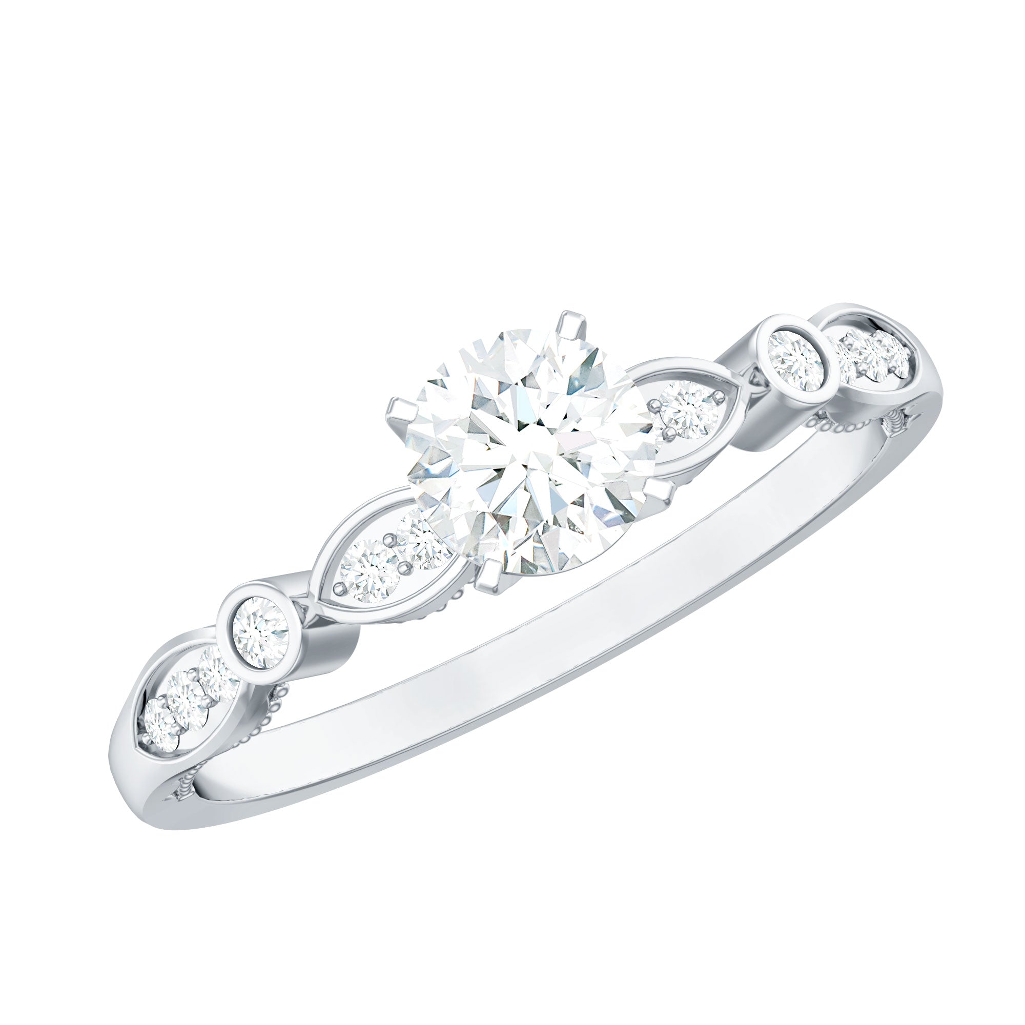 Cubic Zirconia Promise Engagement Ring