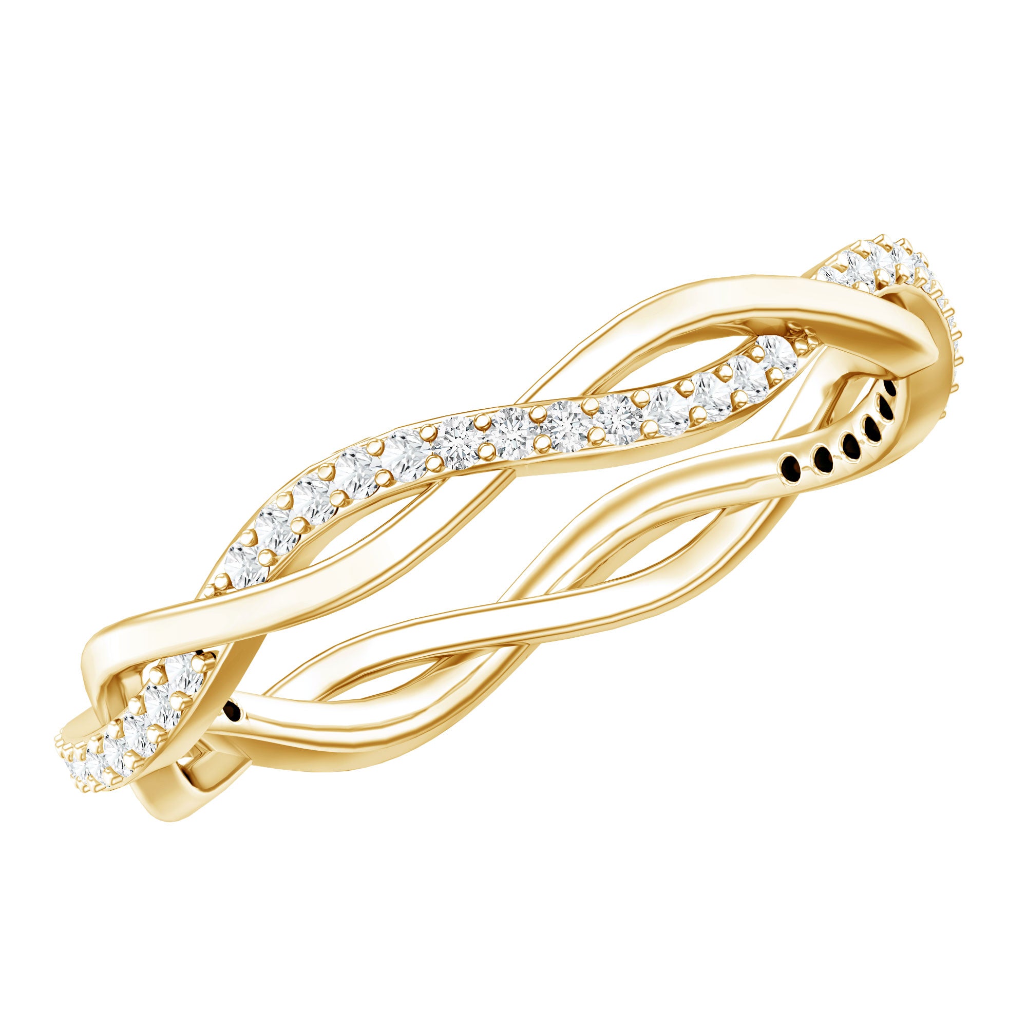 Certified Moissanite Infinity Eternity Band Ring D-VS1 - Rosec Jewels