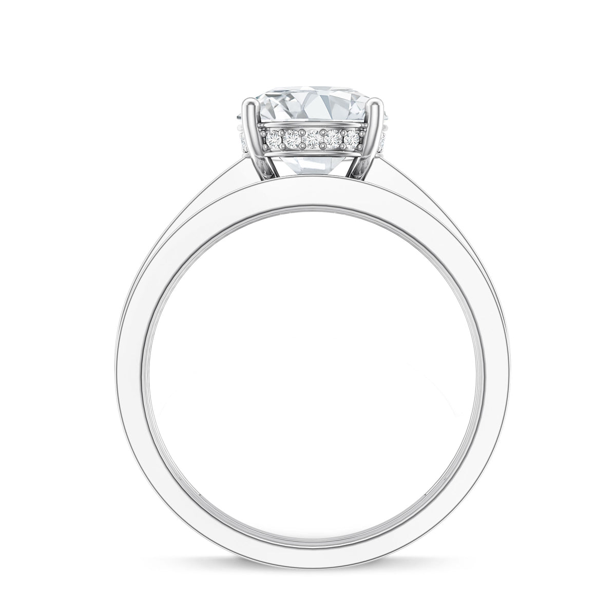 Rosec Jewels-IGI Certified 2 Carat Lab Grown Diamond Engagement Ring with Wedding Band