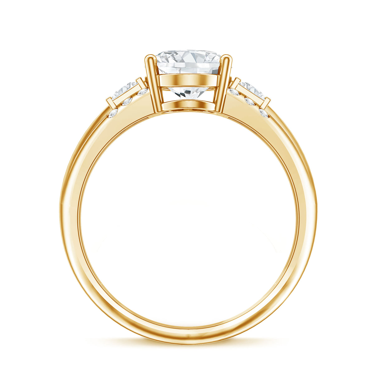 IGI Graded 2 Carat Lab Grown Oval Diamond Statement Ring Lab - ( E-VS1 ) - Rosec Jewels