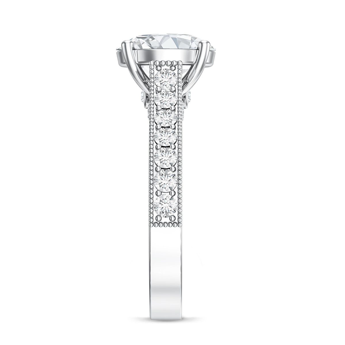 Rosec Jewels-IGI Documented Solitaire Lab Grown Diamond 3 Carat Engagement Ring