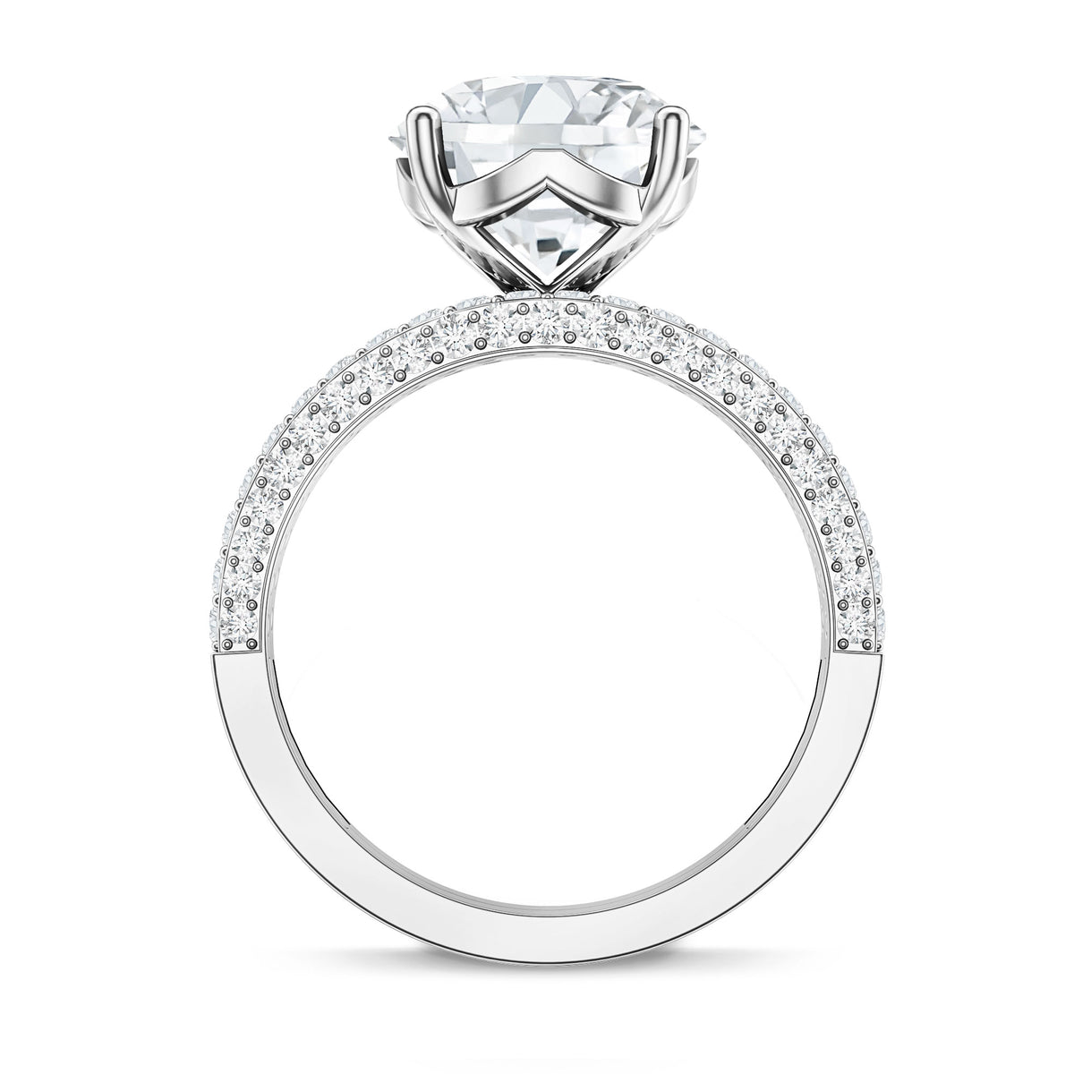 Rosec Jewels-4 Carat IGI Authenticated Lab Grown Diamond Wedding Ring Set for Women