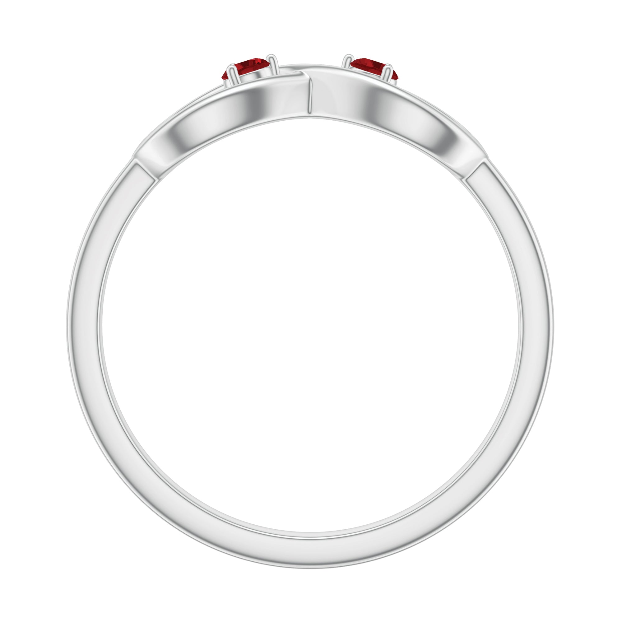 Rosec Jewels-Lab Created Ruby Infinity Promise Ring