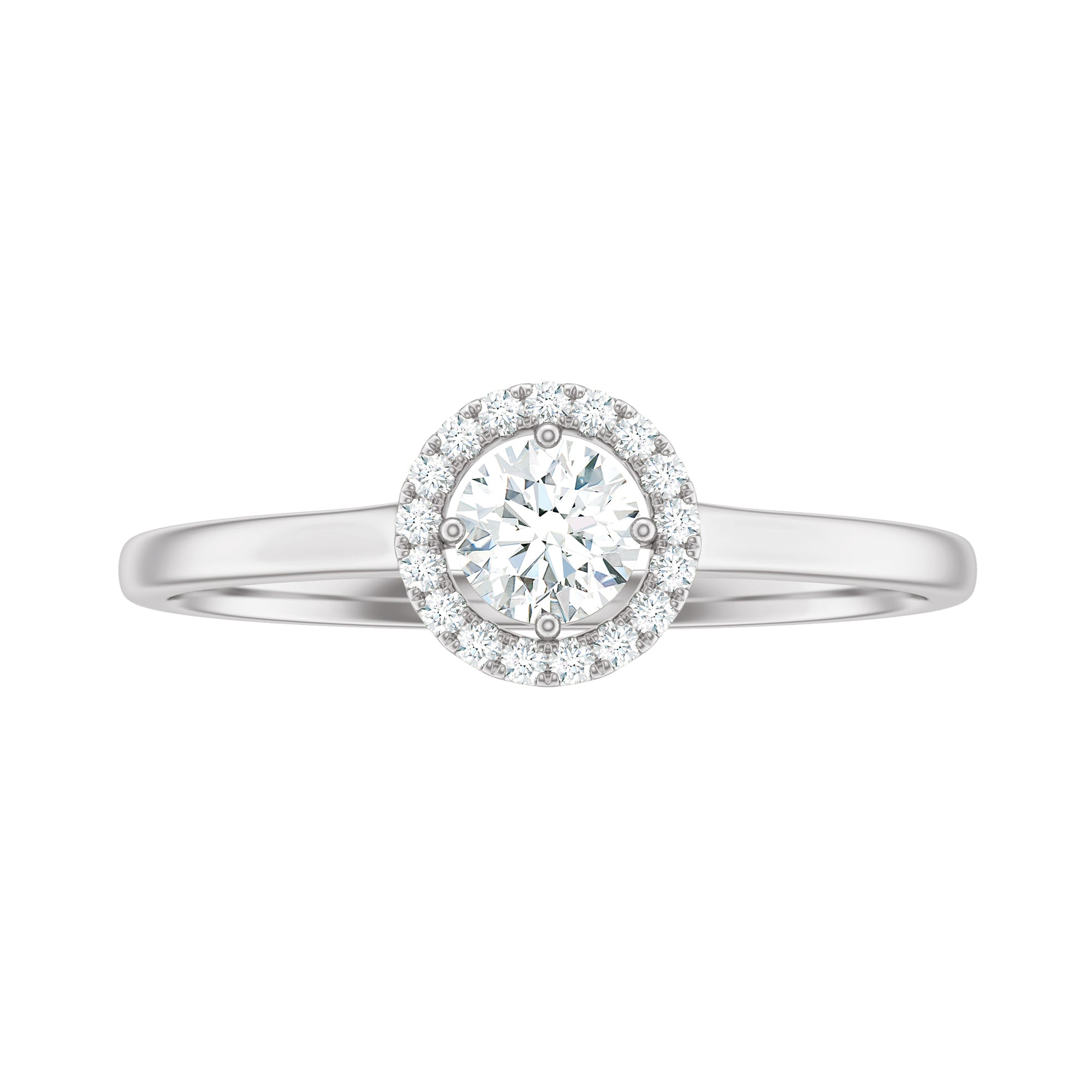 Natural 0.25 Carat Diamond Promise Ring with Certificate Natural - ( HI-SI ) - Rosec Jewels