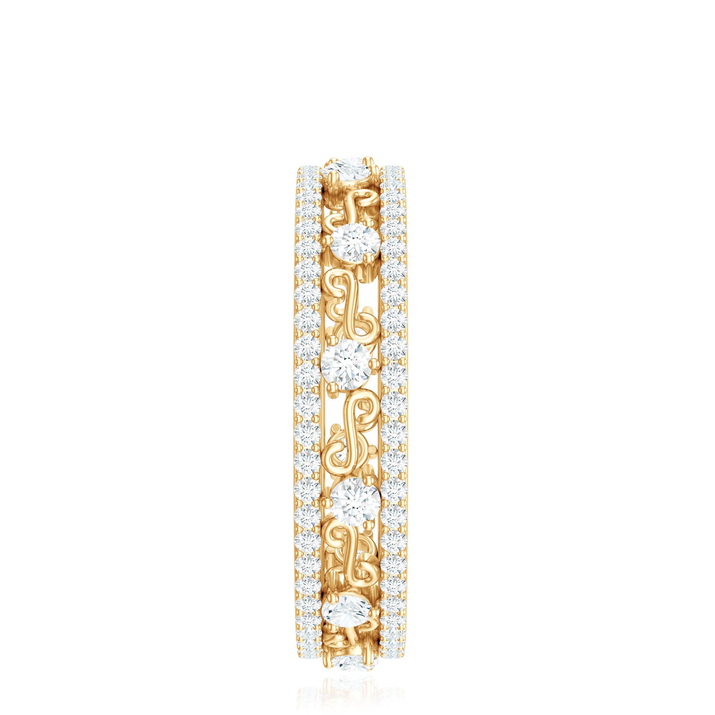 Rosec Jewels-Certified Moissanite Wedding Band