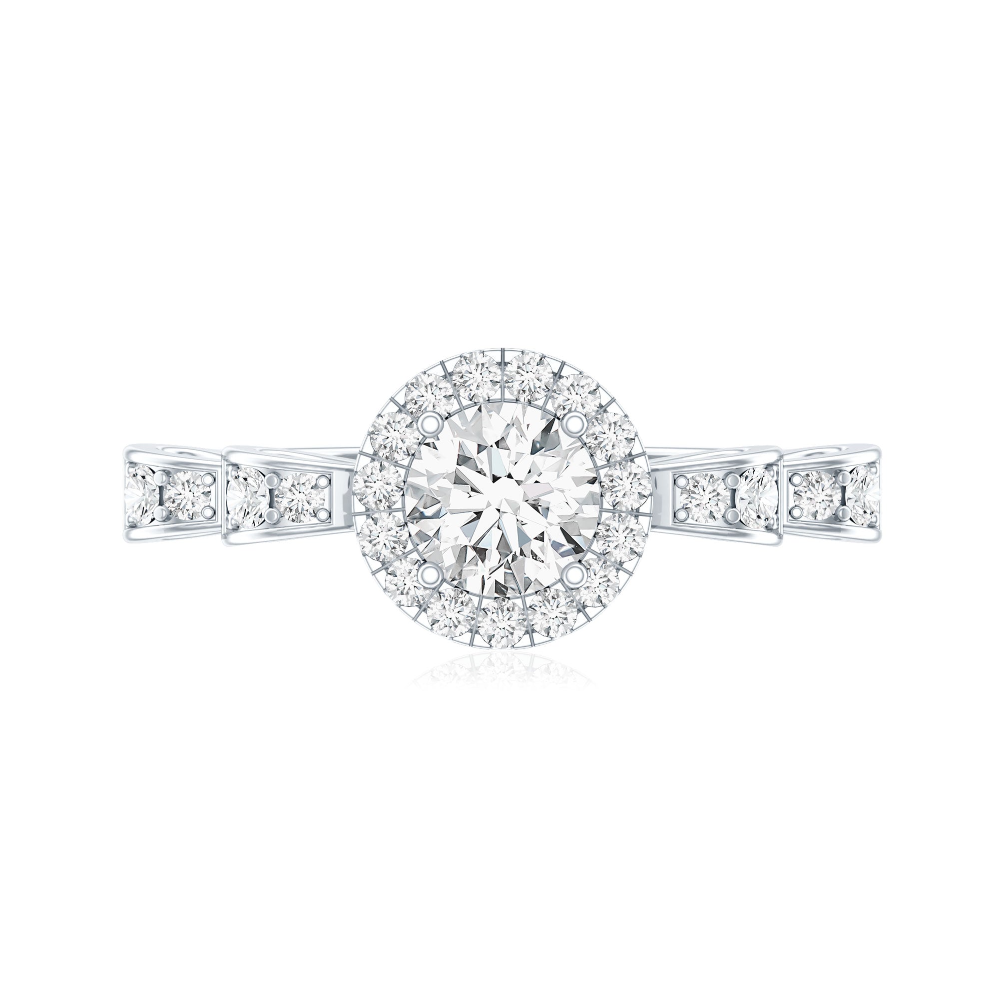 Lab Grown Diamond Minimal Engagement Ring For Her Lab - ( EF-VS ) - Rosec Jewels