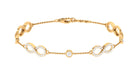 1.50 CT Zircon Infinity Station Chain Bracelet Zircon - ( AAAA ) - Quality - Rosec Jewels