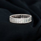2.50 CT Certified Moissanite Eternity Band Moissanite - ( D-VS1 ) - Color and Clarity - Rosec Jewels