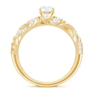3/4 CT Cubic Zirconia Vintage Inspired Engagement Ring Zircon - ( AAAA ) - Quality - Rosec Jewels