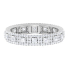 1.75 CT Certified Moissanite Designer Eternity Ring Moissanite - ( D-VS1 ) - Color and Clarity - Rosec Jewels