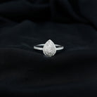 0.75 CT Pear Shaped Diamond Cluster Ring Diamond - ( HI-SI ) - Color and Clarity - Rosec Jewels