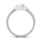 2.5 CT Oval Moissanite Classic Halo Engagement Ring Moissanite - ( D-VS1 ) - Color and Clarity - Rosec Jewels