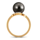 7.75 CT Designer Tahitian Pearl Solitaire Ring with Diamond Tahitian pearl - ( AAA ) - Quality - Rosec Jewels