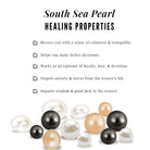 Solitaire South Sea Pearl Leaf Pendant with Hidden Bail South Sea Pearl - ( AAA ) - Quality - Rosec Jewels