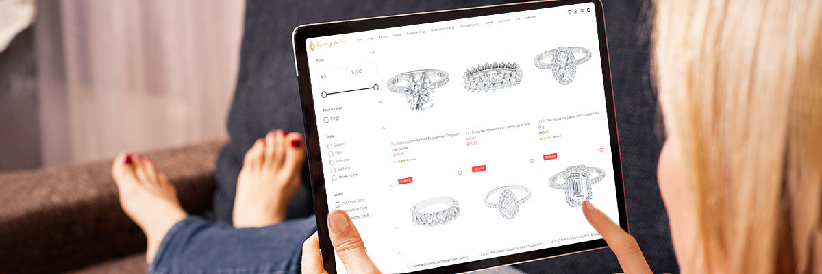 The Benefits of Buying a Moissanite Wedding Band Online