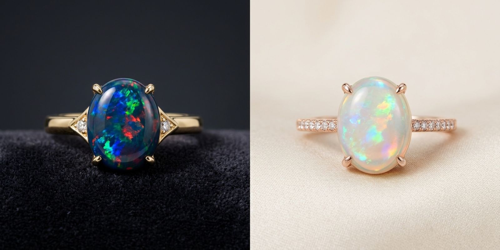 Black Opal vs Ethiopian Opal Rings: What Changes in Look and Buying Intent?