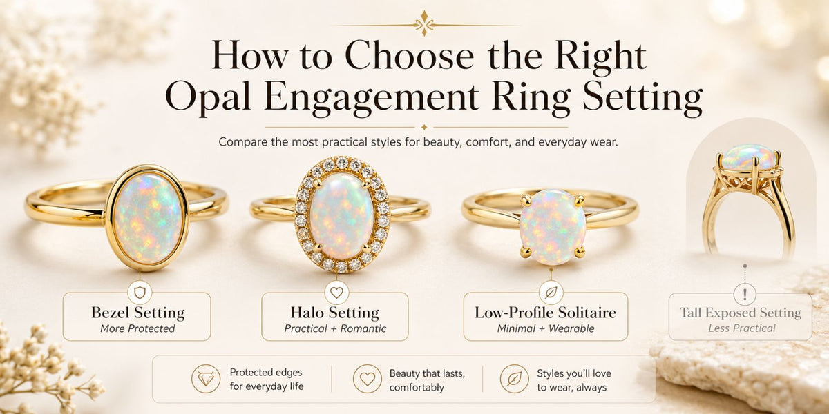 How to Choose a Practical Opal Engagement Ring Setting