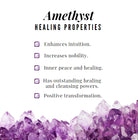 Heart Shape Amethyst Solitaire Stud Earrings for Her AAA - Rosec Jewels