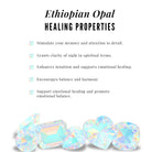 Heart Shape Ethiopian Opal Pendant Necklace with Diamond Ethiopian Opal - ( AAA ) - Quality - Rosec Jewels