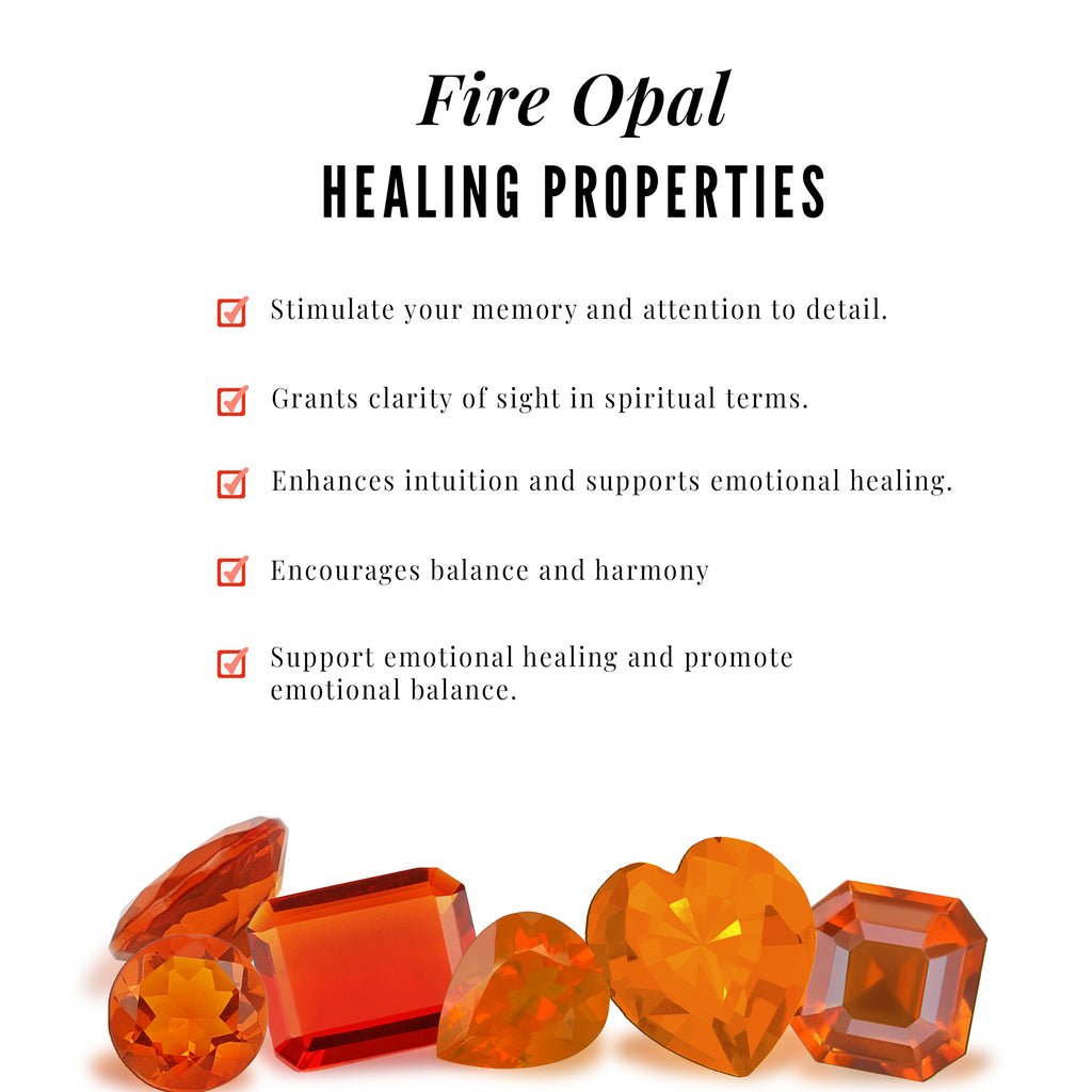 1.25 CT Octagon Cut Fire Opal Solitaire Stud Earrings in Bezel Setting Fire Opal - ( AAA ) - Quality - Rosec Jewels