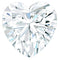 Heart Shape Moissanite Solitaire Engagement Ring in Beaded Bezel Setting