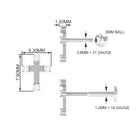 Rosec Jewels-Natural Diamond Cross Cartilage Earring